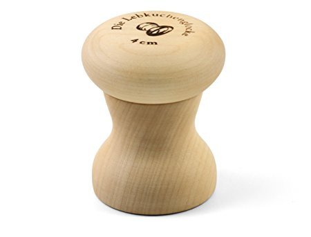 Lebkuchenglocke Aus Ahornholz 9 Cm – Inkl. Rezeptheft, Made In Germany