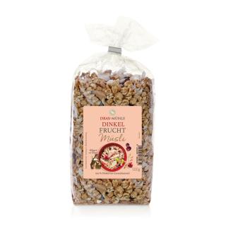 Dinkel-Frucht-Müsli mit gepufftem Dinkel