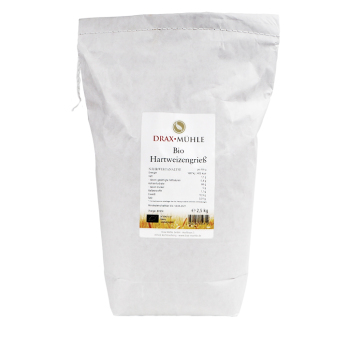Bio feiner Hartweizengrieß * 2,5 kg