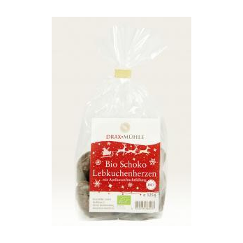 Bio Schoko Lebkuchenherzen mit Aprikose