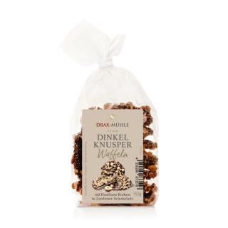 Dinkel Zartbitter-Haselnuss Knusperwaffeln * 150 g