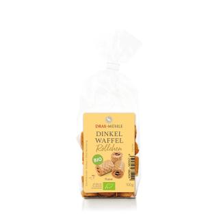 Dinkel-Waffelröllchen Bio natur