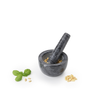 Mörser aus Granit inkl. Stößel 11x11x7 cm (klein)