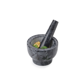 Mörser aus Granit inkl. Stößel 13x13x9 cm (groß)