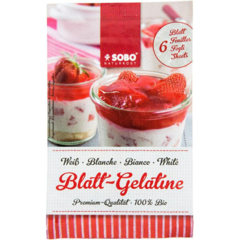 Bio-Blatt-Gelatine weiß