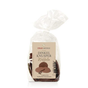Dinkel Vollmilch-Cappuccino Knusperwaffeln * 150 g