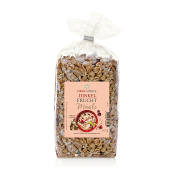 Dinkel-Frucht-Müsli mit gepufftem Dinkel