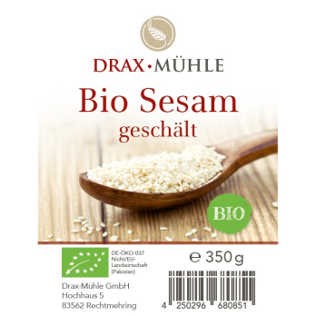 Bio Sesam geschält, hell * 350g